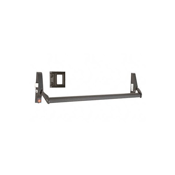 Dark Bronze 48 10 Series Left Hand Reverse Bevel Crossbar Rim Panic Exit Device, 'S' Type Strike